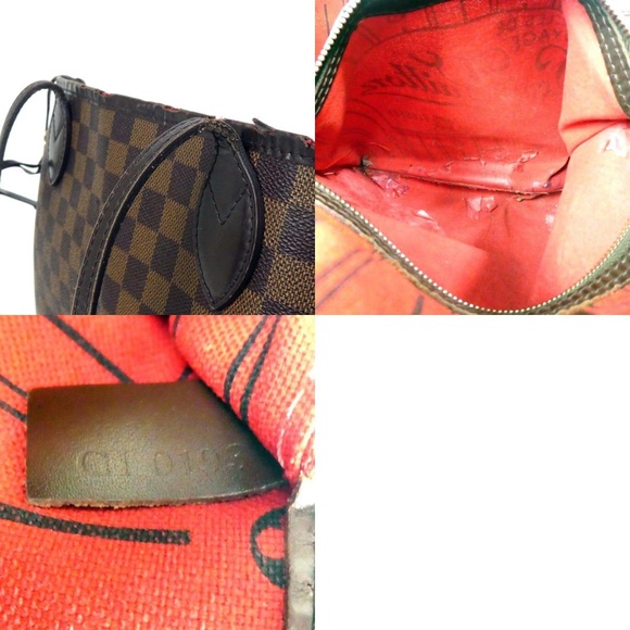 Auth Louis Vuitton Damier Neverfull Mm Bag #697L32 - Picture 7 of 7